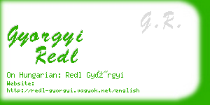 gyorgyi redl business card